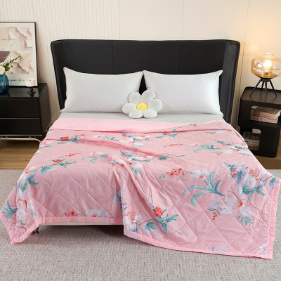 北极绒清爽夏凉被-花意BJRB507 粉色 200x230cm