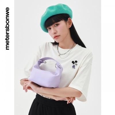 [1件5折价:59.5]美特斯邦威迪士尼米奇联名印花短袖T恤女夏季新款上衣