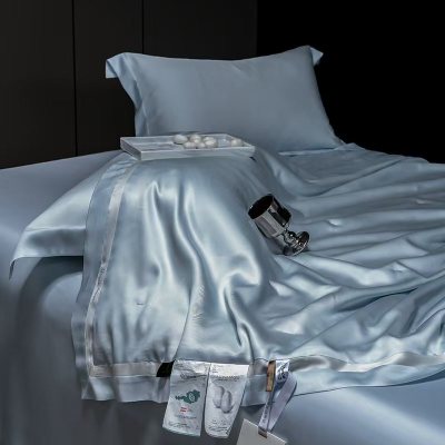 高端轻奢60支奥地利兰精天丝蚕丝夏被四件套丝滑冰丝夏凉被空调被