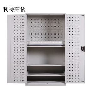 利特莱依工具柜加厚铁皮储物柜工厂车间用带抽屉汽修多功能收纳柜通门内一抽柜灰白色