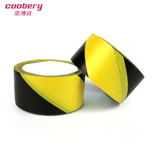 酷博睿(coobery) 8479 警示胶带 地板胶带斑马线胶带 安全警示胶带 地面标识警戒线 地面划线胶(黑黄色款)