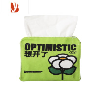 三维工匠蚊字邮局 想开了纸巾盒原创设计简约家用客厅车载办公室抽纸盒 W 绿色-大号 (20X11X6CM)