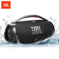 JBL BOOMBOX3 WIFI版音乐战神三代蓝牙音箱 便携户外桌面音响电脑音响hifi音质升级版黑色