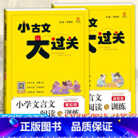 文言文阅读与训练[模拟版+真题版] 小学通用 [正版]2本 小古文大过关小学文言文阅读与训练(真题版+模拟版)小学生三四