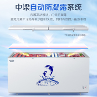 澳柯玛顶开门商用大容量625升卧式冷柜BC/BD-625AYYS -38度低温合金内胆冰柜