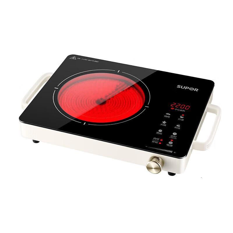 苏泊尔电陶炉炒菜电磁炉家用 围炉煮茶火锅不挑锅具2200W大功率电磁灶 C22-CS08