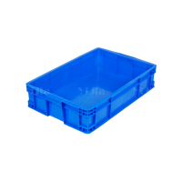 翌嘉YJ4120572 蓝色塑料周转箱大号工业胶箱 700*450*150