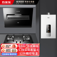 万家乐烟灶热厨电套餐 18立方大风力吸油烟机 台嵌两用天然气灶 12L热水器 AL031+C2R1+12DP1