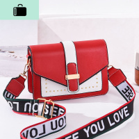 上新小包包女2020新款单肩包时尚撞色简约宽带斜挎少女ins小方包NEW LAKE女士单肩包