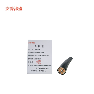 安普津盛 铜芯铠装电力电缆YJV22 4*25mm0.6/1kv 米