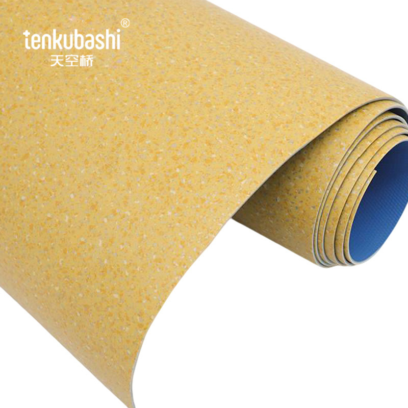 天空桥 PVC地板革 黄色碎石纹2.0mm 平方米