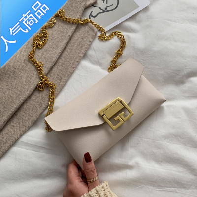 FENGHOU感春夏链条小包包女2021新款潮时尚单肩包百搭法国小众斜挎包