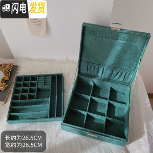 三维工匠大容量多层欧式首饰盒复古耳钉耳环项链饰品展示架收纳盒抽屉宝箱
