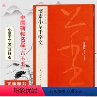 [正版]中国碑帖名品六十五怀素小草千字文 原碑帖附释文注释 繁体旁注 草书书法毛笔字帖 上海书画出版社