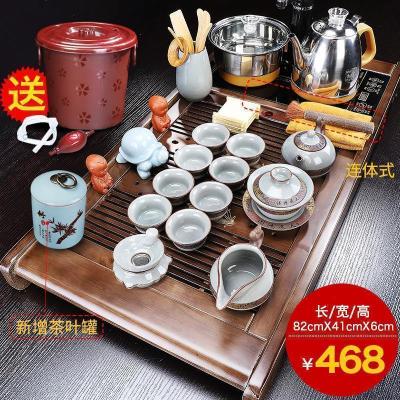家柏饰(CORATED)茶具套装家用功夫茶台办公室全自动一体茶盘整套泡茶茶道喝茶