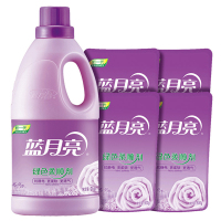 蓝月亮 衣物柔顺精选(薰衣草)绿色柔顺剂2kg+500g袋*4