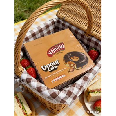 老亚牌Vanelli焦糖巧克力夹心甜甜圈蛋糕