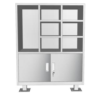 东业家具 定制不锈钢柜子文件办公柜DY-18G工具柜 1000*500*1300 个