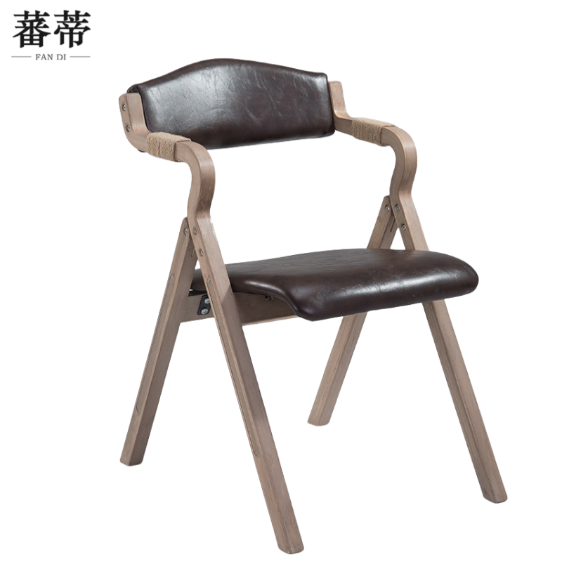 蕃蒂餐椅深咖色把