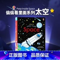 [正版]偷偷看里面系列 太空 英文原版绘本 Peep Inside Space Usborne出品 洞洞书 纸板科普