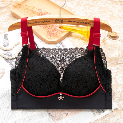 可莉允大码内衣女无钢圈薄款抹胸式防走光胸罩大胸显小收副乳全罩杯文胸抹胸