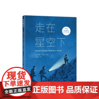 [正版+精装硬壳+大开本]走在星空下 大自然夏天夜晚家庭 艺术启蒙日出 旅行大奖儿童小学生绘本 34567到10岁 爱心