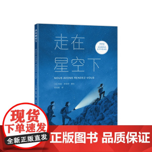 [正版+精装硬壳+大开本]走在星空下 大自然夏天夜晚家庭 艺术启蒙日出 旅行大奖儿童小学生绘本 34567到10岁 爱心