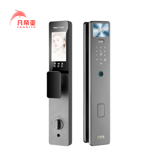 凡帝亚智能锁智能门锁FDY-C20Pro人脸识别,掌纹解锁,远程开锁、视频通话、自动上锁、可视猫眼