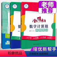 数学3本[计算题+应用题+总复习] 小学升初中 [正版]2024培优新帮手小学数学应用题真题集训小升初数学衔接教程6六年