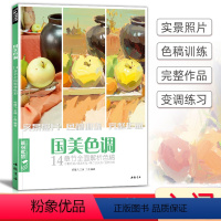 [正版]国美色调色彩静物色稿训练临摹书水粉写生对画照片花质感零基础sh