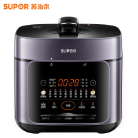 苏泊尔(SUPOR)鲜呼吸系列电压力锅5L 0涂层精钢内胆配蒸笼 4-6人家用电饭煲高压锅SY-50FC5033