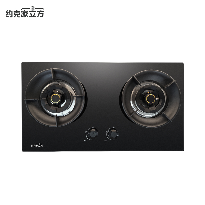 约克家立方燃气灶煤气灶双灶ZJ21嵌入式灶具台嵌两用钢化玻璃5.2kw灶台式灶台炉具双眼灶(天然气)