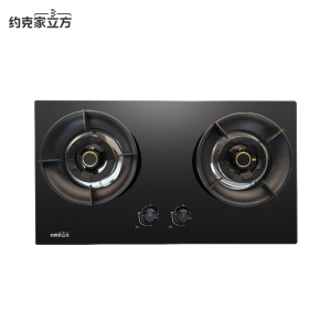 约克家立方燃气灶煤气灶双灶ZJ21嵌入式灶具台嵌两用钢化玻璃5.2kw灶台式灶台炉具双眼灶(天然气)