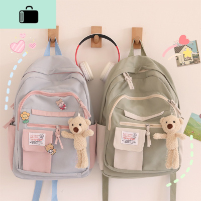 日系书包女韩版ins中学生小清新原宿百搭双肩包大容量初中生背包NEWLAKE