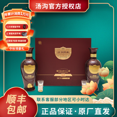 汤沟酒国藏G3礼盒装42度500ml*2瓶纯粮食酒高档商务酒