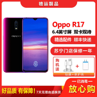 [二手8成新]OPPO R17 霓光紫 6GB+128GB 全网通 安卓手机 6.4英寸屏 双卡双待拍照娱乐备用4G手机
