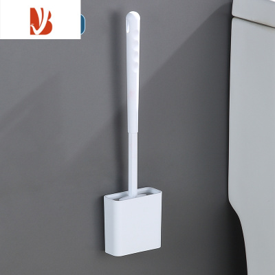 三维工匠硅胶马桶刷家用无死角厕所刷子挂墙式卫生间壁挂清洁器套装网红