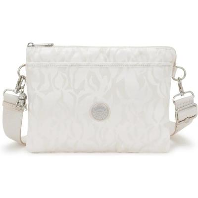 Kipling凯浦林单肩包女多口袋钥匙挂钩拉链主仓前拉链口袋白色