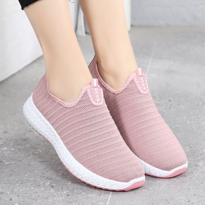 苏芈老北京布鞋女时尚款上班软底妈妈鞋老人奶奶健步鞋透气网面休闲鞋