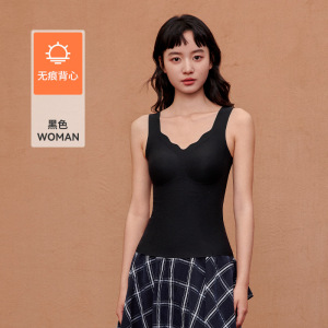 新款保暖背心女带胸垫秋冬季无痕吊带打底内搭可外穿修身保暖马甲