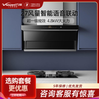 万和(Vanward)27m³顶侧双吸烟机WL970pro+JZY-G6L50 4.8KW燃气灶液化气灶具家用烟灶套装