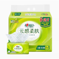 芳美达 心相印云感柔肤纸巾抽纸家用餐巾纸面巾纸大M码152*190 3层88抽 16包装