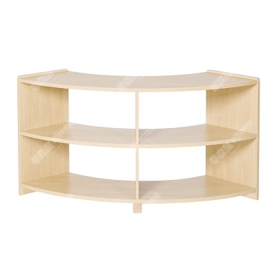 2层90度弧形柜-枫木纹