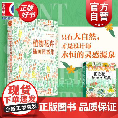 植物花卉插画图案集 设计新经典 鲍伊风尚 自然主题插画 商业设计参考书籍 创意灵感手册世界插画图案集 上海人民美术出版社