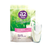 a2高钙蛋白进口脱脂成人奶粉 1000g 1袋装 A2儿童学生孕妇中老年牛奶 含β-酪蛋白 澳洲进口