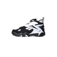 锐步(REEBOK)复刻款篮球鞋复古Velcro黑魂实战潮鞋圆头透气皮革男友风