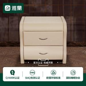 森美人仙德瑞拉 欧式床头柜 卧室皮艺储物柜 现代简约床边柜 图片色 整装