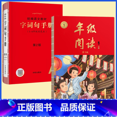 [全2册]年级阅读+字词句手册 二年级下 [正版]2023年级阅读二年级上册下册一上二上小学生绘本课堂一年级三年级四五六