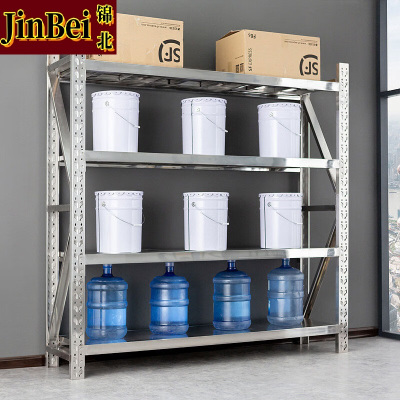 锦北304不锈钢货架置物架药品收纳展示架承重200kg 1500*500