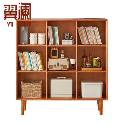 翼澜 木质书架 100cm 个